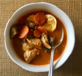 Red Curry : eggplant, carrot, egg, chicken